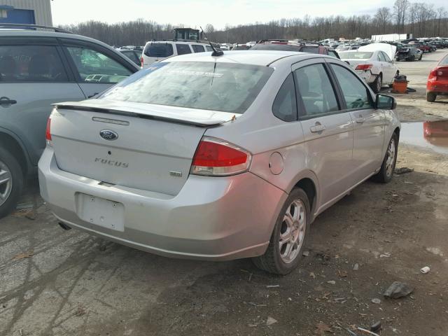 1FAHP36N19W266808 - 2009 FORD FOCUS SES SILVER photo 4