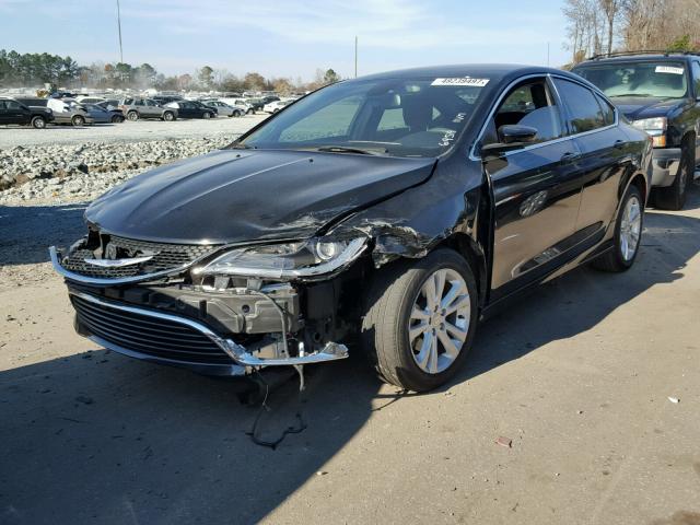 1C3CCCAB2FN736959 - 2015 CHRYSLER 200 LIMITE BLACK photo 2