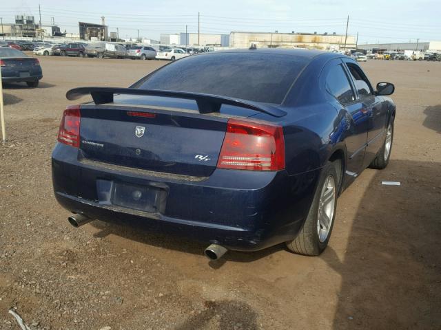 2B3KA53H26H465423 - 2006 DODGE CHARGER R/ BLUE photo 4