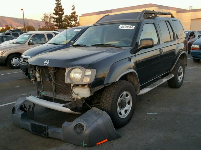 5N1DD28T12C603360 - 2002 NISSAN XTERRA XE BLACK photo 2