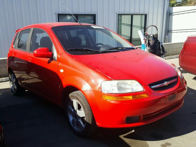 KL1TD66658B073064 - 2008 CHEVROLET AVEO BASE Czerwony zdjęcie 1