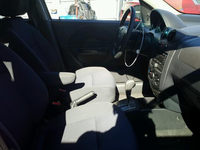 KL1TD66658B073064 - 2008 CHEVROLET AVEO BASE Czerwony zdjęcie 5