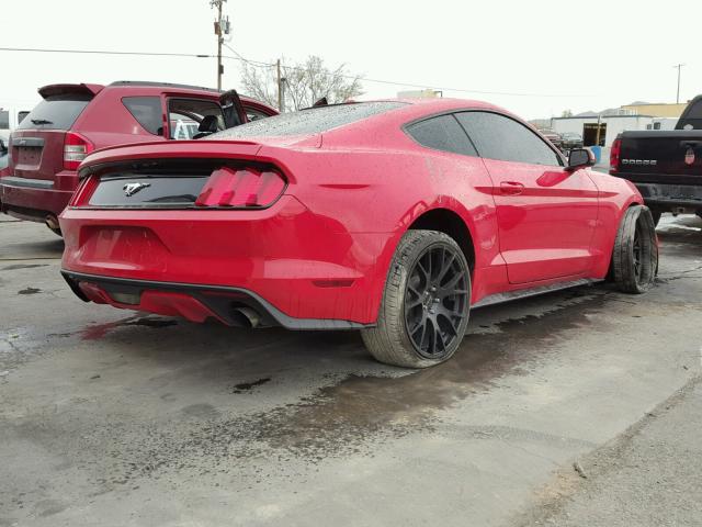 1FA6P8THXF5377717 - 2015 FORD MUSTANG RED photo 4