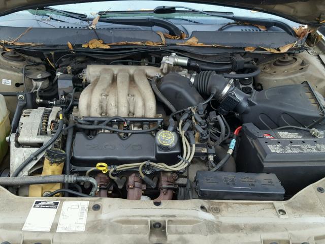 1FAFP53U5YA132202 - 2000 FORD TAURUS SE GOLD photo 7