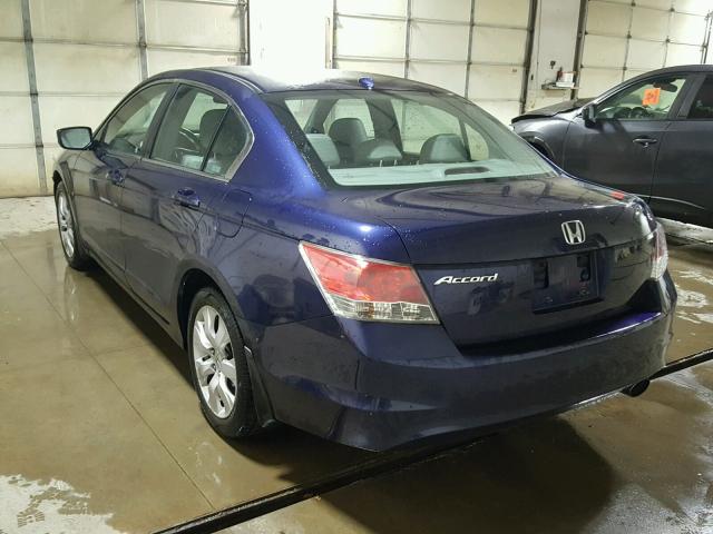 1HGCP26838A139497 - 2008 HONDA ACCORD EXL BLUE photo 3