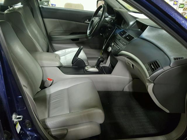 1HGCP26838A139497 - 2008 HONDA ACCORD EXL BLUE photo 5