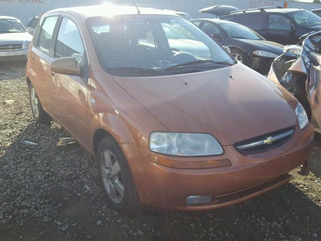 KL1TD66668B001516 - 2008 CHEVROLET AVEO BASE ORANGE photo 1
