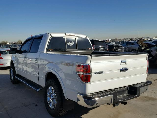 1FTFW1ET3DKD59855 - 2013 FORD F150 SUPER WHITE photo 3