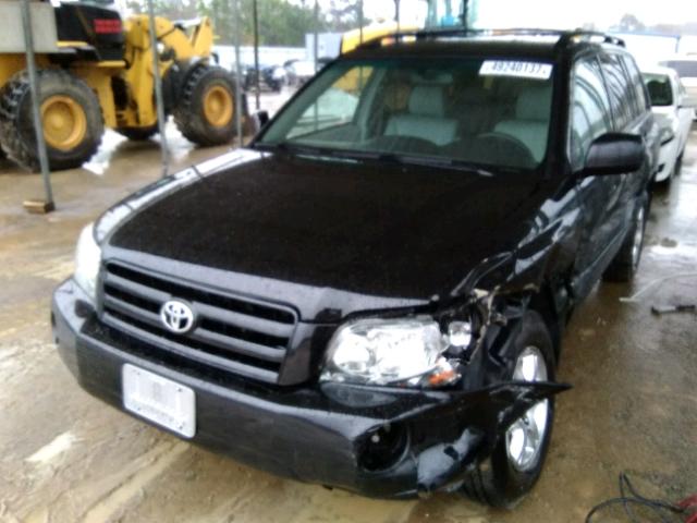 JTEGP21A850054419 - 2005 TOYOTA HIGHLANDER BLACK photo 2