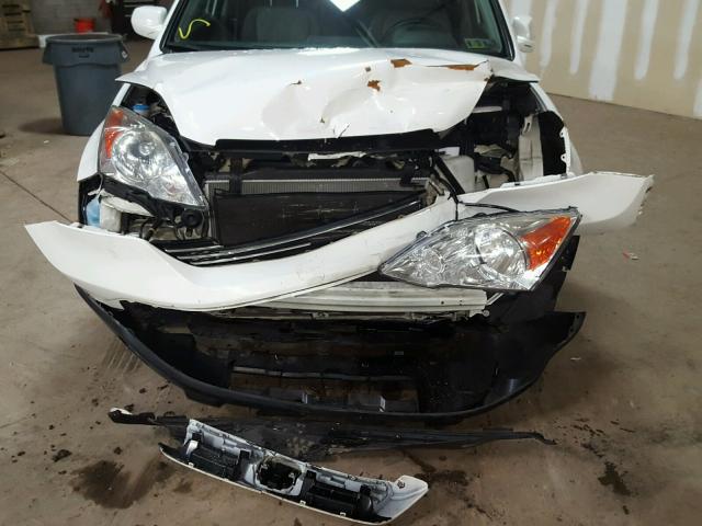 5J6RE48769L058864 - 2009 HONDA CR-V EXL WHITE photo 7