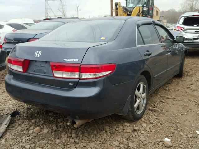 1HGCM56663A001776 - 2003 HONDA ACCORD EX BLUE photo 4