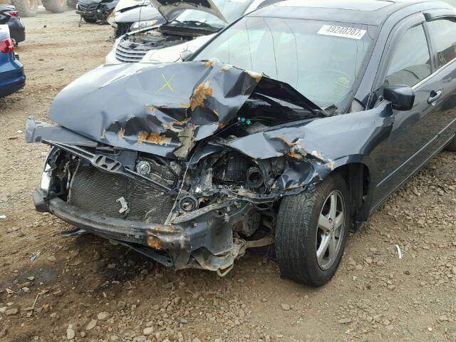 1HGCM56663A001776 - 2003 HONDA ACCORD EX BLUE photo 9