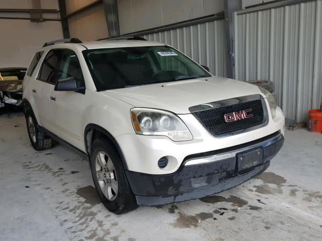 1GKLRKED2AJ185727 - 2010 GMC ACADIA SL WHITE photo 1