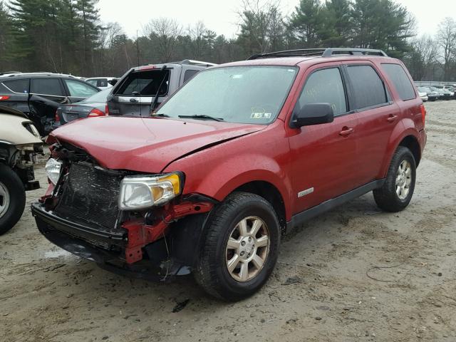 4F2CZ92Z68KM24236 - 2008 MAZDA TRIBUTE I RED photo 2