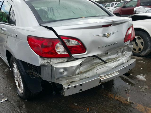 1C3LC66K37N528567 - 2007 CHRYSLER SEBRING LI SILVER photo 9