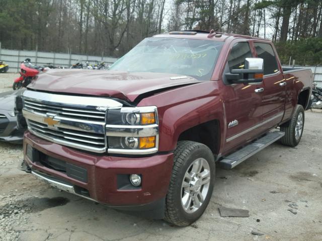 1GC1KXE81FF594061 - 2015 CHEVROLET SILVERADO BURGUNDY photo 2