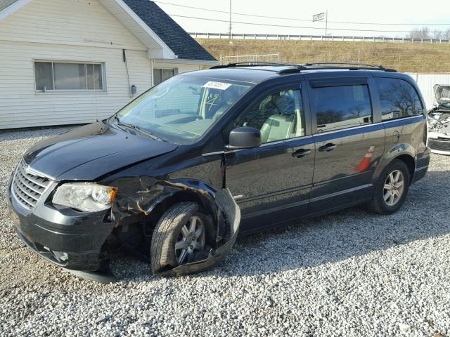 2A8HR54PX8R710255 - 2008 CHRYSLER TOWN & COU BLUE photo 2
