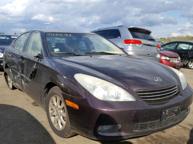 JTHBF30G835041701 - 2003 LEXUS ES 300 PURPLE photo 1