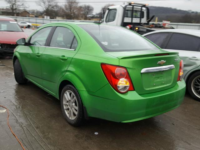 1G1JC5SH2F4147233 - 2015 CHEVROLET SONIC LT GREEN photo 3