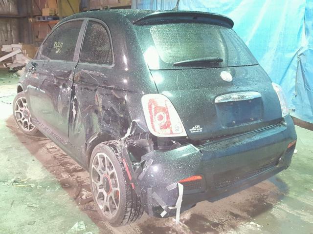 3C3CFFBR8CT386267 - 2012 FIAT 500 SPORT BLACK photo 3