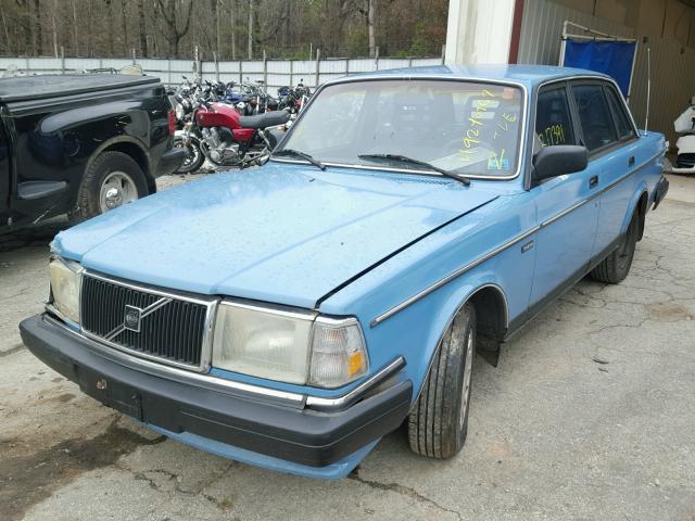 YV1AA8844L1391508 - 1990 VOLVO 240 BASE BLUE photo 2