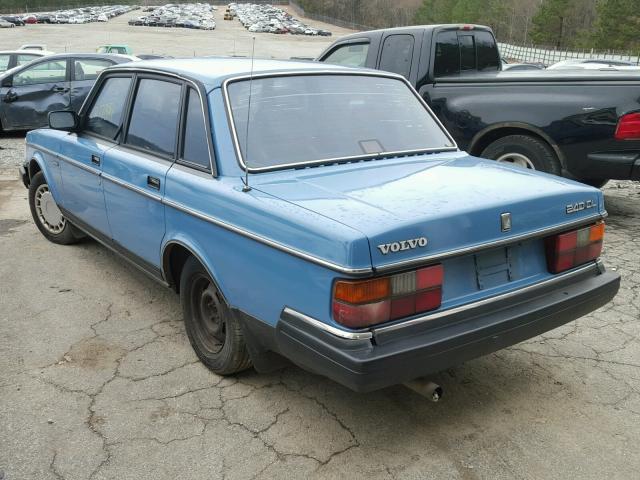 YV1AA8844L1391508 - 1990 VOLVO 240 BASE BLUE photo 3