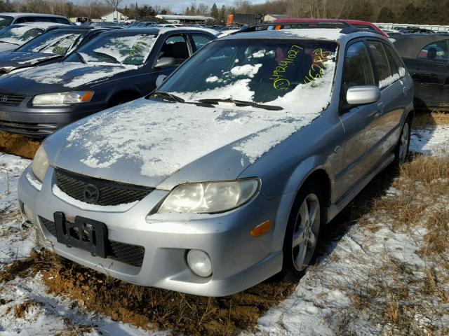 JM1BJ245031110665 - 2003 MAZDA PROTEGE PR SILVER photo 2