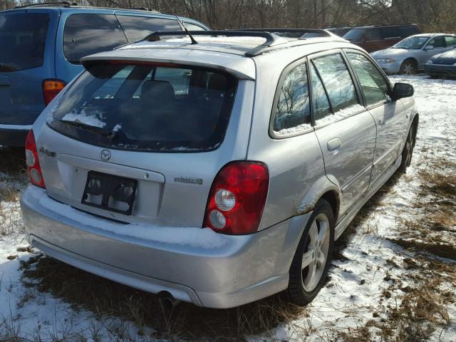 JM1BJ245031110665 - 2003 MAZDA PROTEGE PR SILVER photo 4