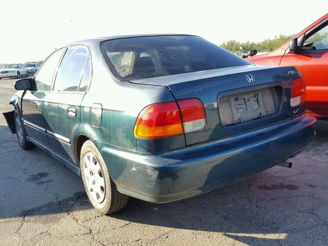 2HGEJ6676WH608329 - 1998 HONDA CIVIC LX GREEN photo 3