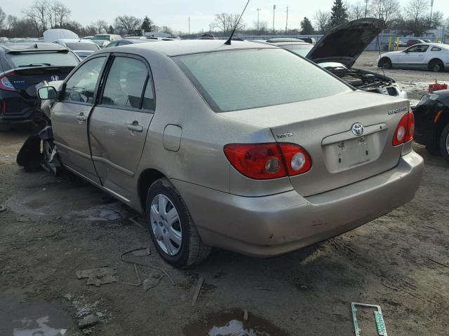 1NXBR32E85Z510892 - 2005 TOYOTA COROLLA CE TAN photo 3