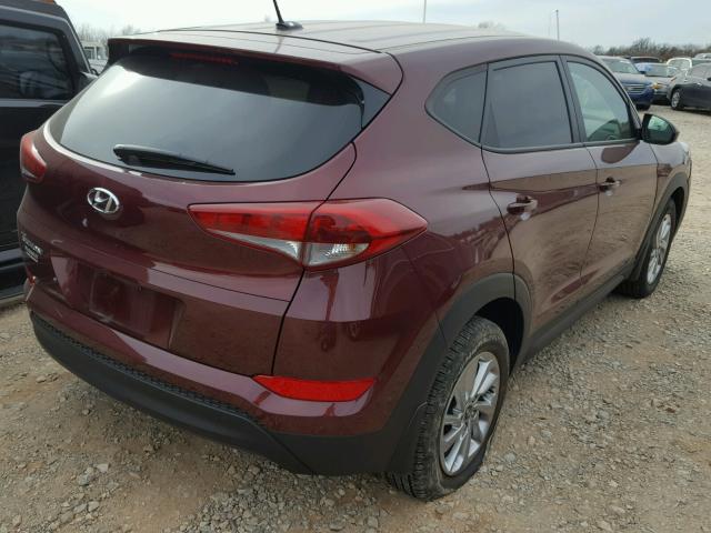 KM8J23A4XHU331749 - 2017 HYUNDAI TUCSON SE BURGUNDY photo 4