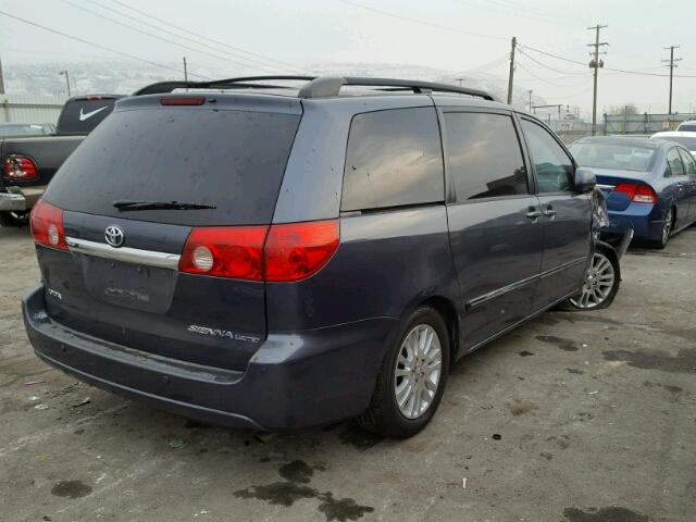 5TDZK22C37S038463 - 2007 TOYOTA SIENNA XLE BLUE photo 4