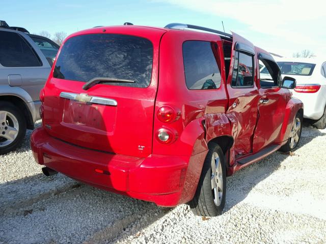 3GNDA53P48S585455 - 2008 CHEVROLET HHR LT RED photo 4