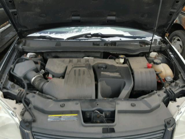 1G1AK55F677412930 - 2007 CHEVROLET COBALT LS BLACK photo 7