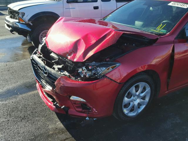 3MZBM1U76FM188665 - 2015 MAZDA 3 SPORT RED photo 9