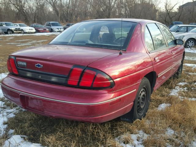 2G1WL52M5S1165301 - 1995 CHEVROLET LUMINA MAROON photo 4