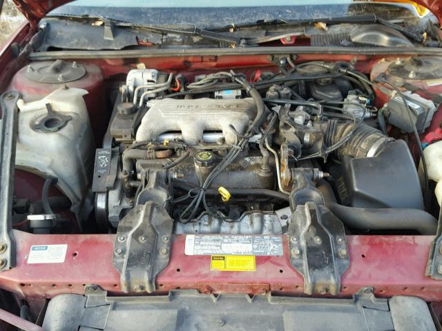 2G1WL52M5S1165301 - 1995 CHEVROLET LUMINA MAROON photo 7