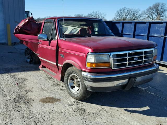 1FTEF15N9SLA07092 - 1995 FORD F150 RED photo 1