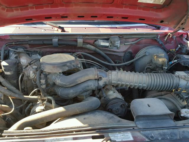 1FTEF15N9SLA07092 - 1995 FORD F150 RED photo 7