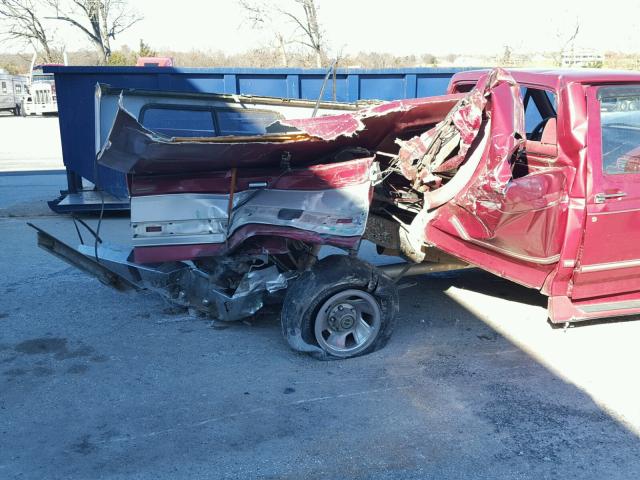 1FTEF15N9SLA07092 - 1995 FORD F150 RED photo 9