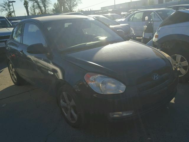 KMHCN36C17U017406 - 2007 HYUNDAI ACCENT SE BLACK photo 1