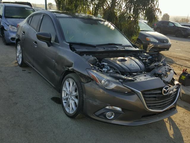 JM1BM1V37E1207976 - 2014 MAZDA 3 TOURING GRAY photo 1