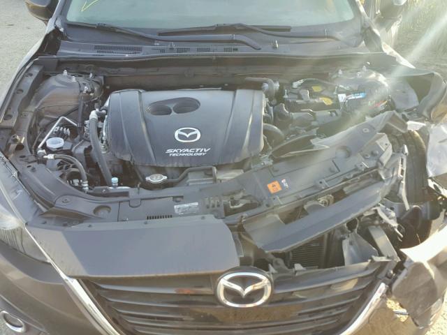 JM1BM1V37E1207976 - 2014 MAZDA 3 TOURING GRAY photo 7