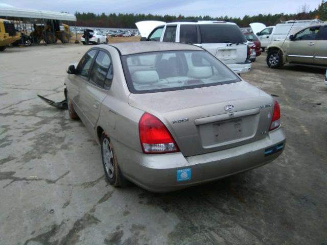 KMHDN45D71U074835 - 2001 HYUNDAI ELANTRA GL GOLD photo 3