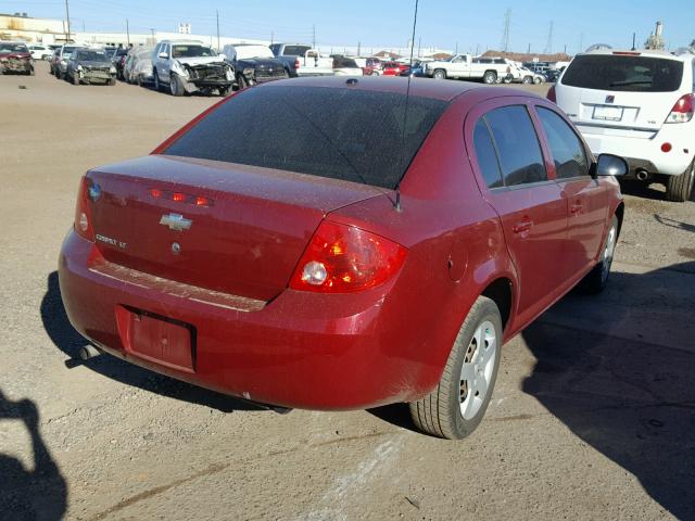 1G1AL58F287310390 - 2008 CHEVROLET COBALT LT RED photo 4