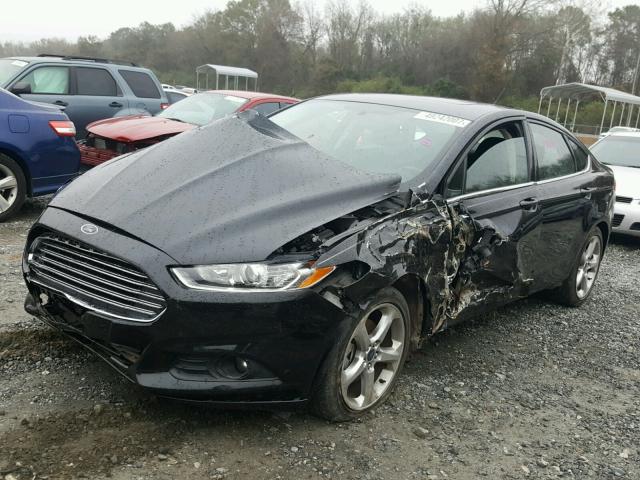 1FA6P0H78E5367882 - 2014 FORD FUSION SE BLACK photo 2