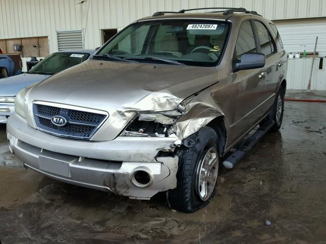 KNDJD733365539084 - 2006 KIA SORENTO EX GOLD photo 2