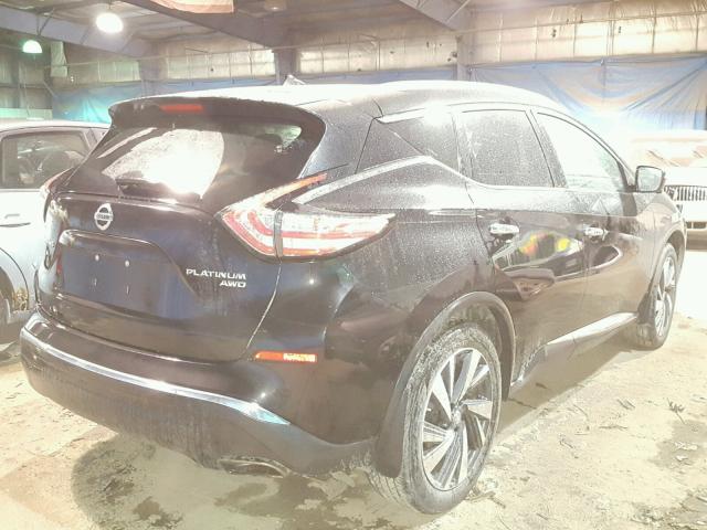 5N1AZ2MH9FN202476 - 2015 NISSAN MURANO BLACK photo 4