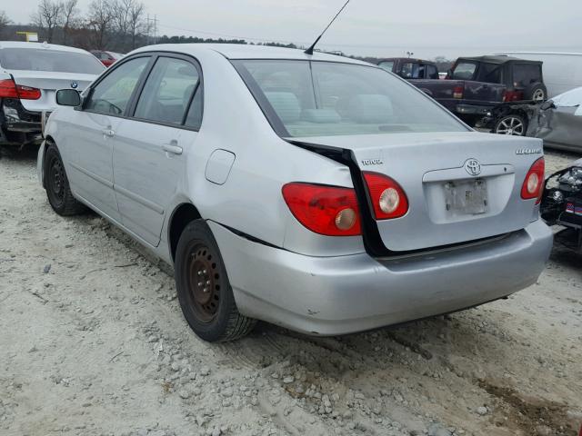 1NXBR32E38Z039724 - 2008 TOYOTA COROLLA CE SILVER photo 3