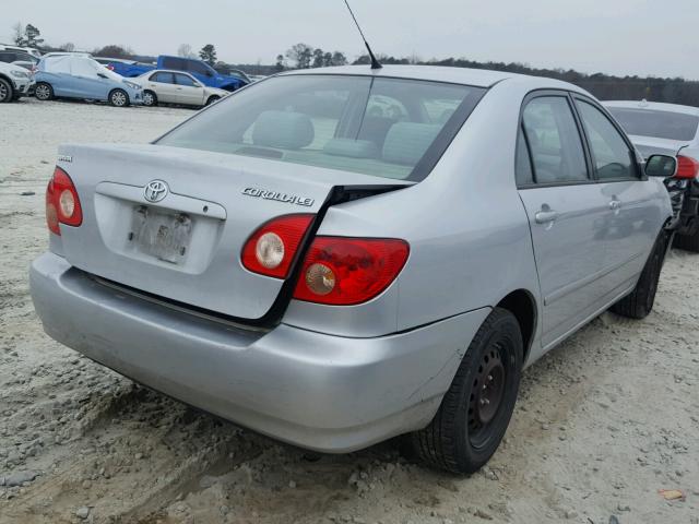 1NXBR32E38Z039724 - 2008 TOYOTA COROLLA CE SILVER photo 4